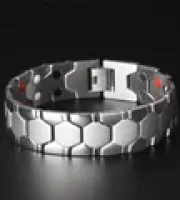 Titanium Bio Energy Bracelet - Silver (WV-15)