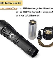 Richall Super Bright Waterproof Zoomable Flashlight