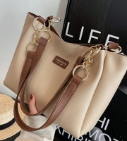 Signature Classic shoulder women's tote bags (off-white)